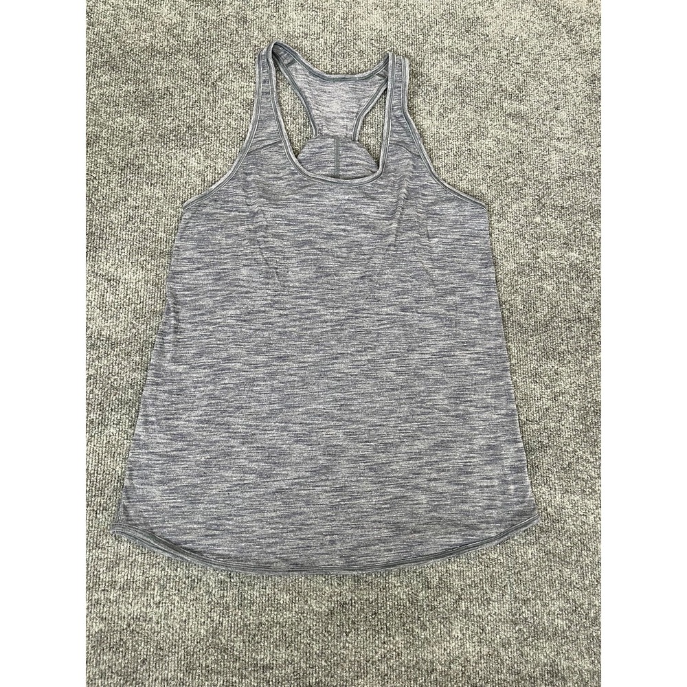 Lululemon Women's Essential Tank Blue Gray Racerback  No size tag Size 10?